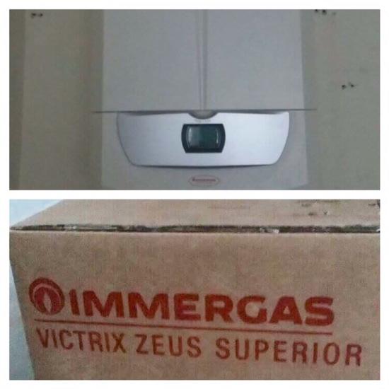 Šildymui naudojame dujinį katilą.